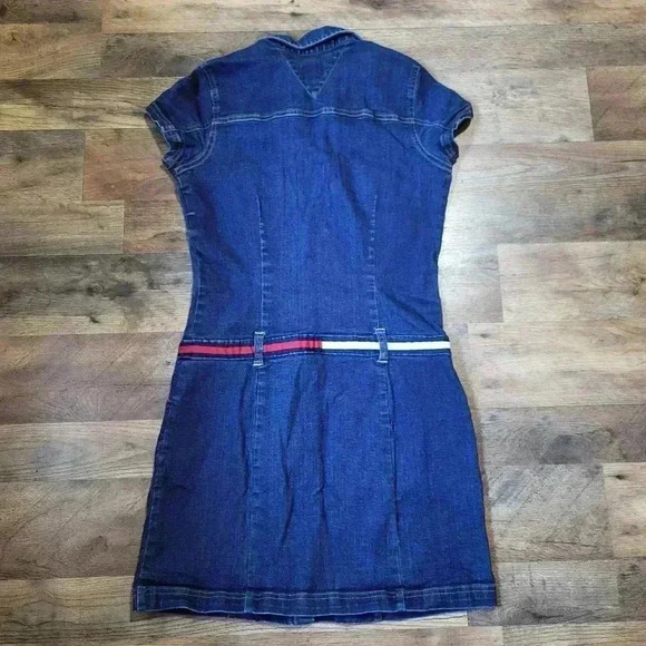 Tommy Hilfiger Y2K Denim Buttondown Dress Size Medium - Picture 7 of 7